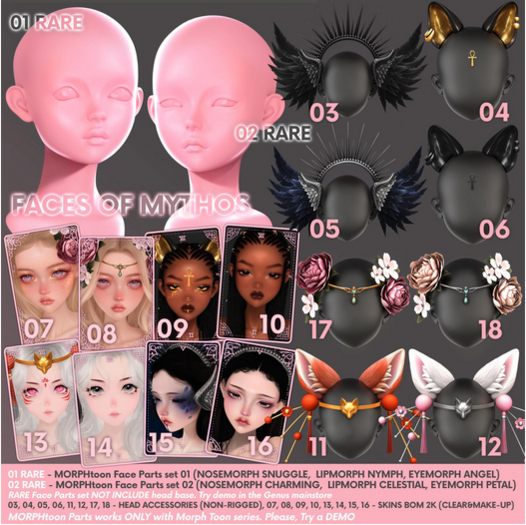 11 GENUS - FACES OF MYTHOS - Inari - Ears - ginger