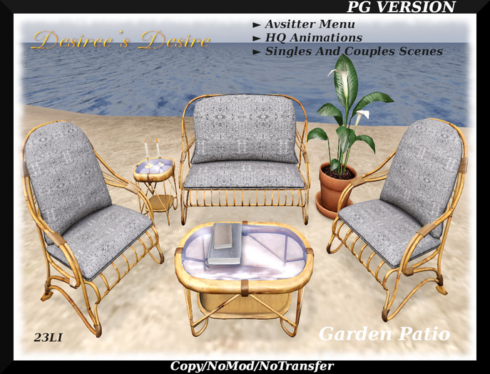 ::::Desiree's Desire:::: Garden Patio Set (PG)