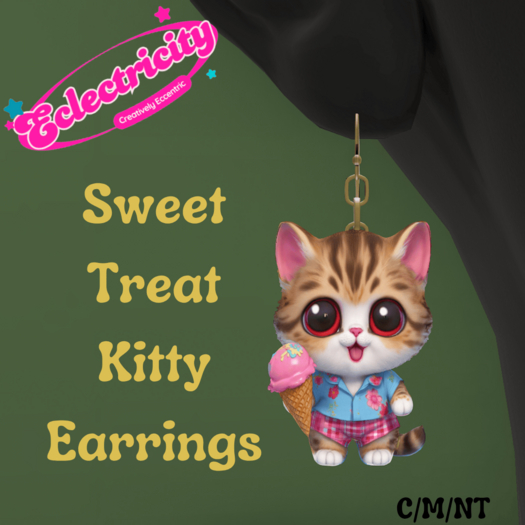 Sweet Treat Kitty Earrings - Add to Unpack