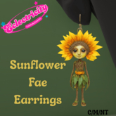 Sunflower Fae Earrings - Add to Unpack