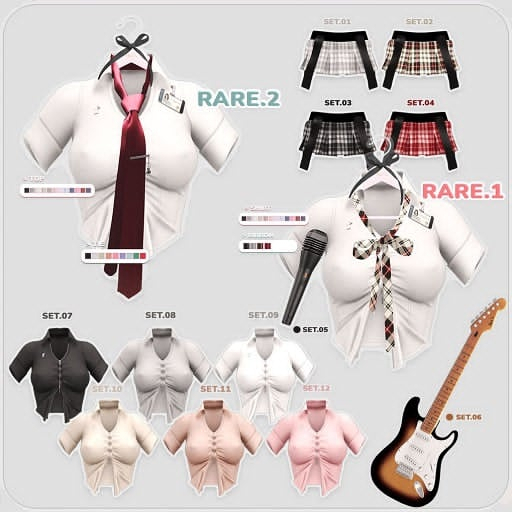 .:Fio's - Rebecca Kelly Look GACHA - set2:.