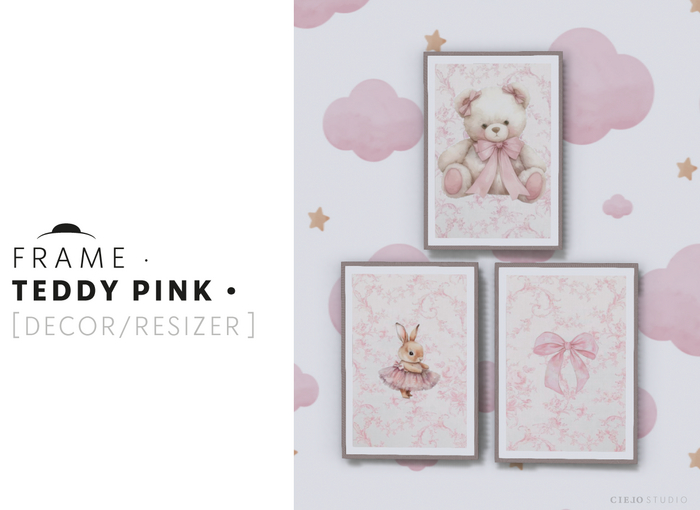 CIELO STUDIO - Frame TEDDY PINK