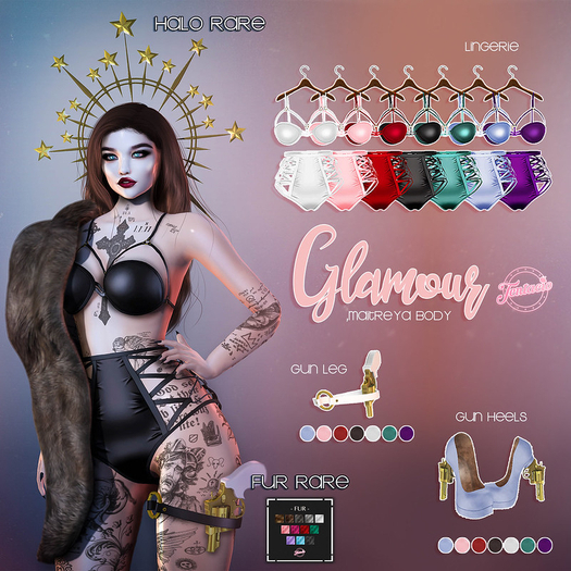 *Tentacio* Glamour lingerie pink