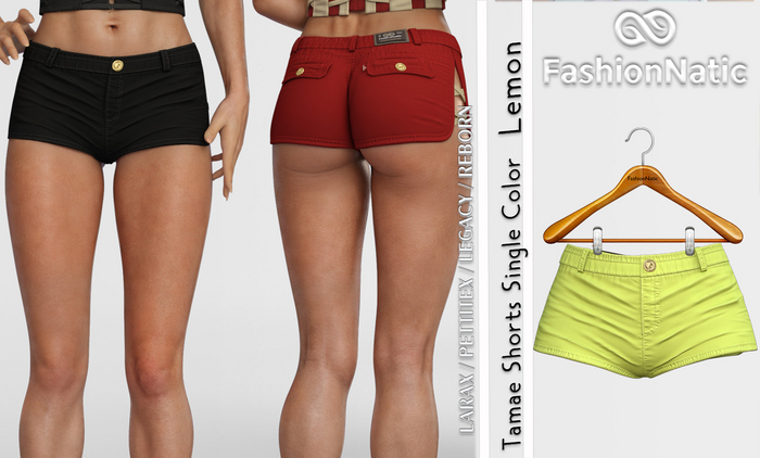 Shorts Tamae Lemon - Reborn, Waifu, Legacy, LaraX, PetiteX FashionNatic