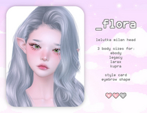 // LOULOU // Flora shape for Lelutka Milan, eBody, Legacy, Kupra, LaraX