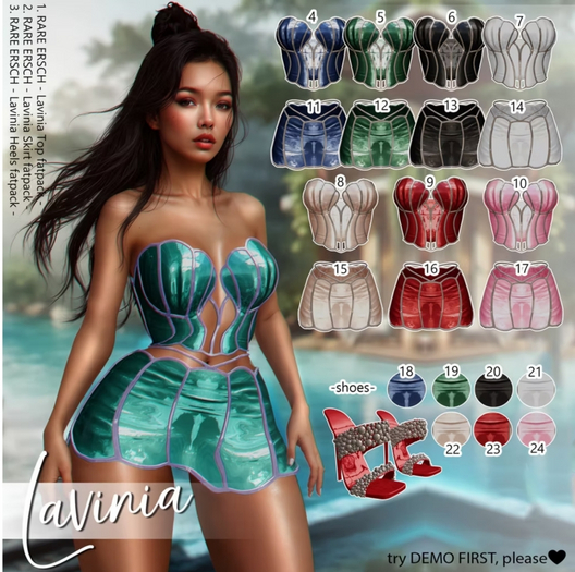 01. ERSCH - Lavinia {LaraX} Top -fatpack- RARE