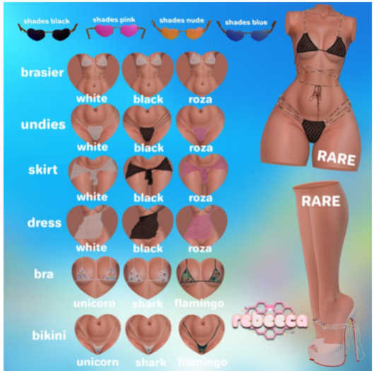 {reBEEca} - Sunny Bikini Unicorn - eBody