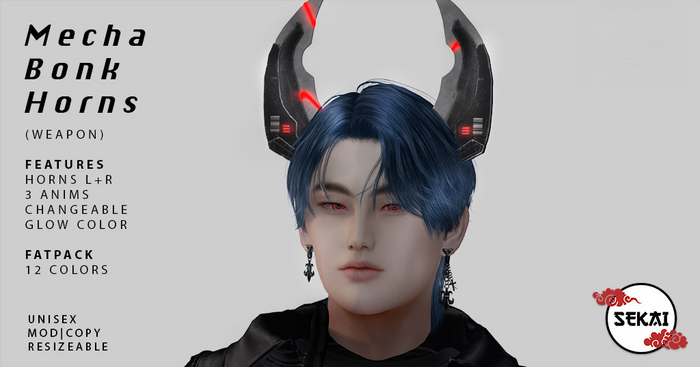SEKAI - Mecha Bonk Horns - Blue