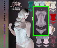 POISON ROUGE La Belle - LAVENDER SET (Corset+Panty) LaraX