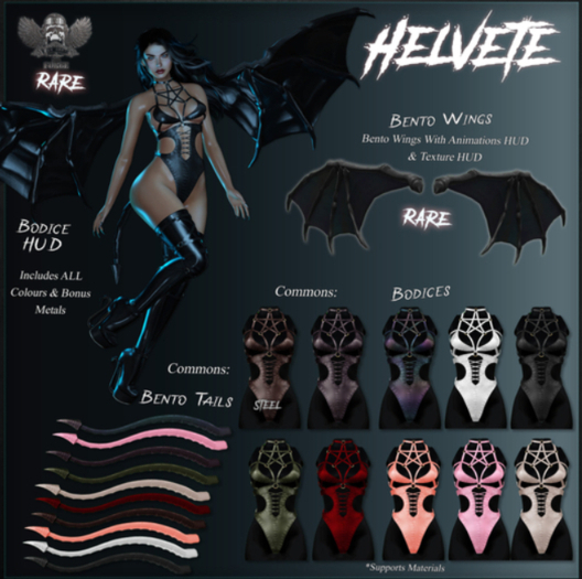 [The Forge] Helvete Bodice, Maitreya RARE