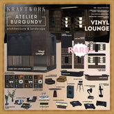 2 ABKW Vinyl Lounge . Back Bar Wood RARE