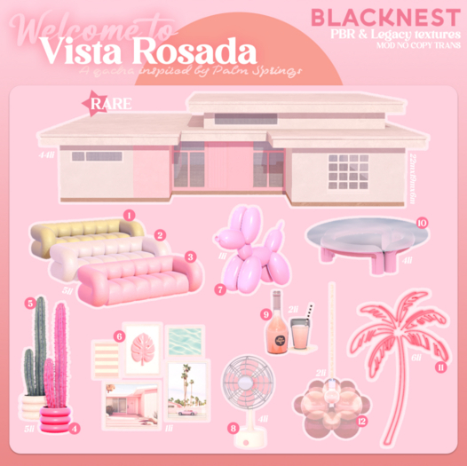 BLACK NEST / Vista Rosada FULL SET with RARE