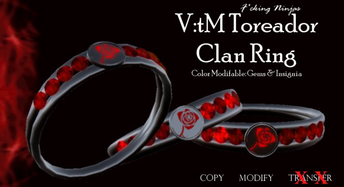 *FN* V:tM Toreador Clan Ring