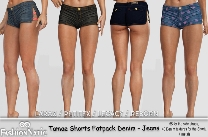 Shorts Tamae Fatpack Denim - Jeans - Reborn, Waifu, Legacy, LaraX, PetiteX FashionNatic