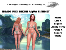 !DMD! JUDI BIKINI AQUA FISHNET