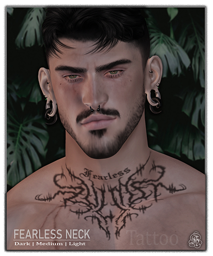 :: H4 // Fearless Neck Tattoo ::