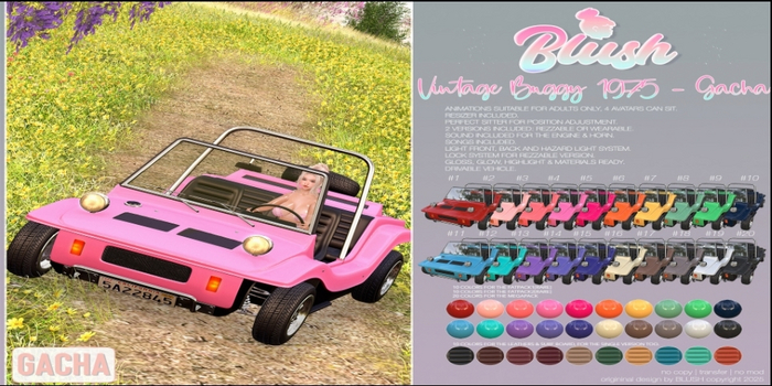 BLUSH - Vintage Buggy 1975 - Color #16
