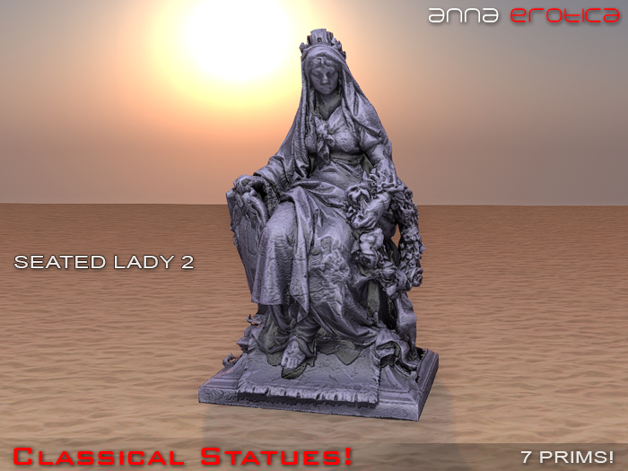 Anna Erotica Classical Statues - Seated Lady 2