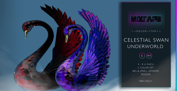 MIXTAPE Decor - celestial swan - underworld set 