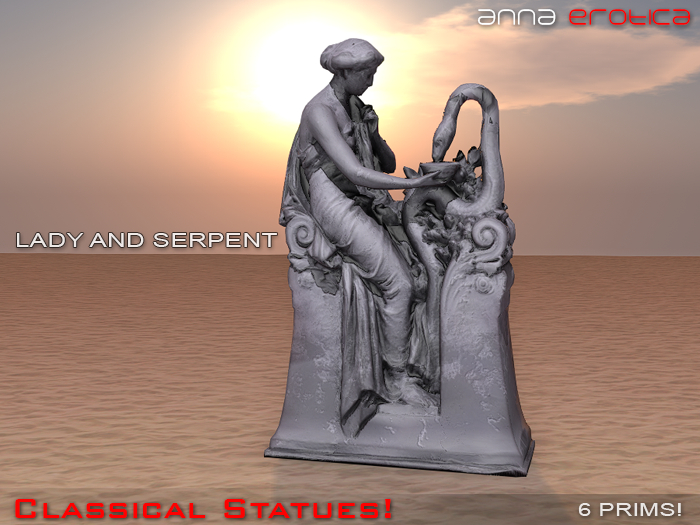 Anna Erotica Classical Statues - Lady and Serpent