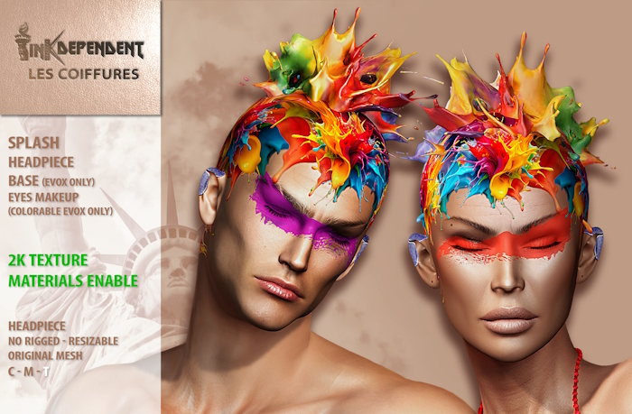 INK LES COIFFURES - Headpiece/BASE - SPLASH 