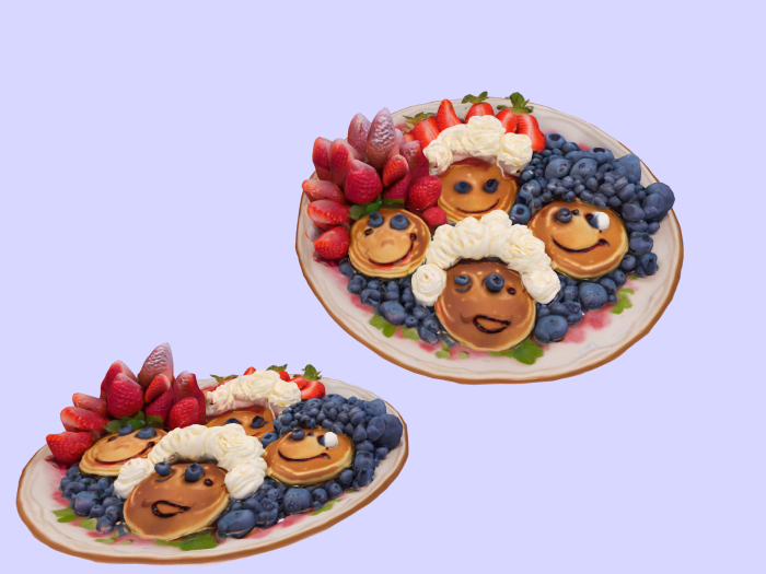 Pancake Fruit Plate FULL PERM