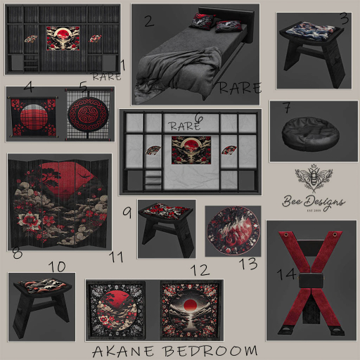 01 Bee Designs Akane bedroom RARE
