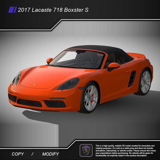 2017 Lacaste 718 Boxster S