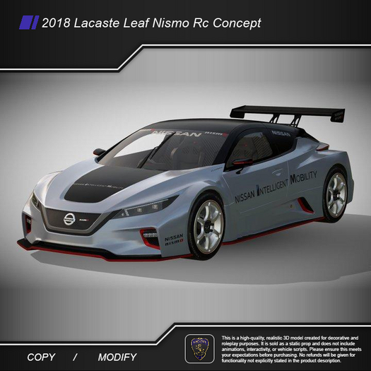 2018 Lacaste Leaf Nismo Rc Concept