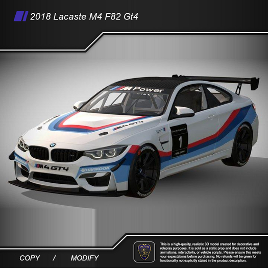 2018 Lacaste M4 F82 Gt4