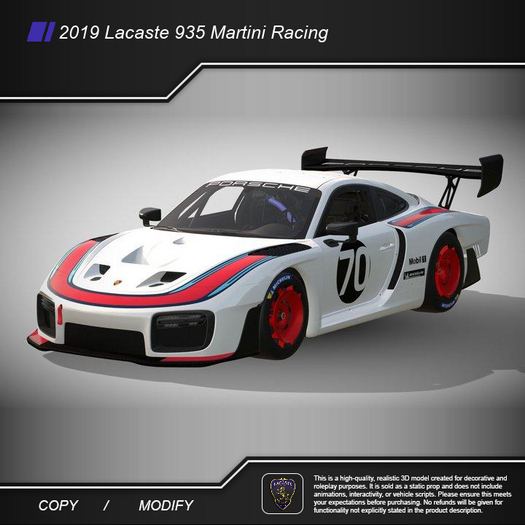2019 Lacaste 935 Martini Racing