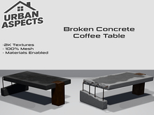 [UA] - Broken Concrete Coffee Table - FATPACK