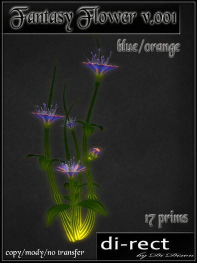 Flower Fanytasy v.001 (blue/orange)