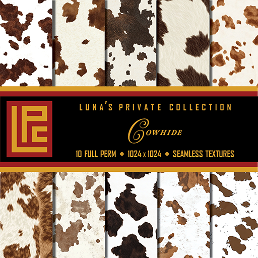 LPC Cowhides Full Perm Seamless Textures