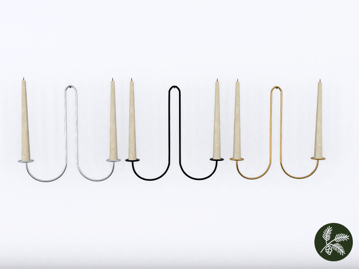 .spruce. courbe candle sconce collection 