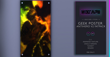 MIXTAPE Decor -  geek poster - antihero V2 - sunset