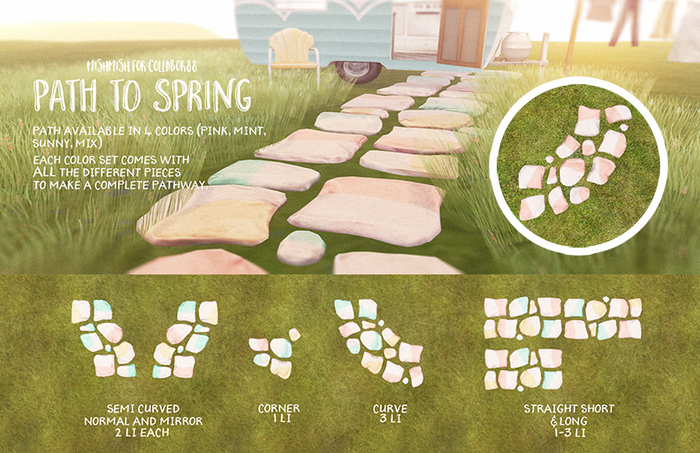  MishMish - Path to Spring - Pink Stones [Boxed](path pieces only)