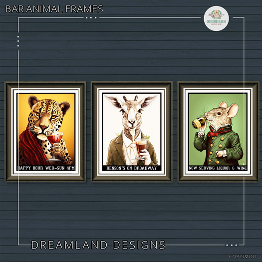 DD Bar Animal Frames