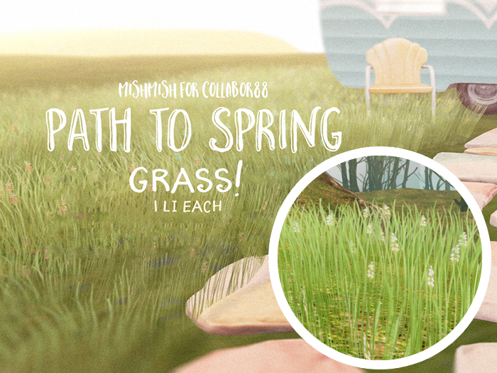 MishMish - Spring Grass - White Flowers [Boxed] (grass only)
