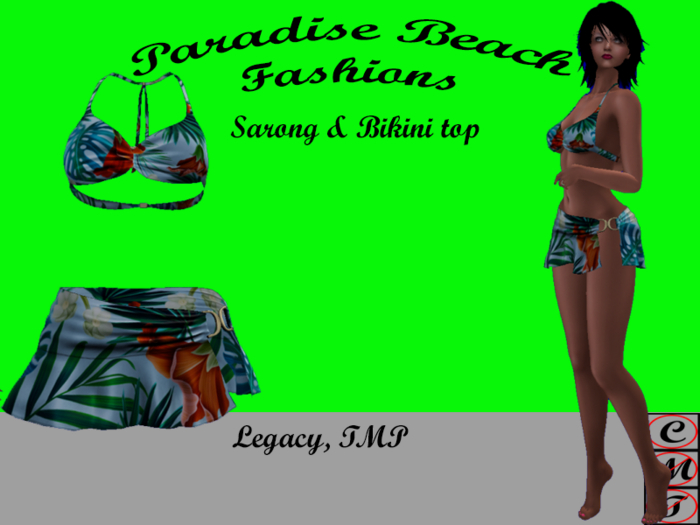 PB0006.1.2 - Beach Sarong & Bikini Top - Legacy, TMP