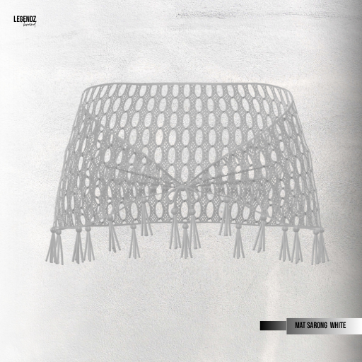 LEGENDZ MAT COLLECTION SARONG WHITE