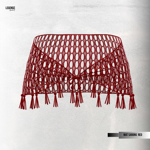 LEGENDZ MAT COLLECTION SARONG RED