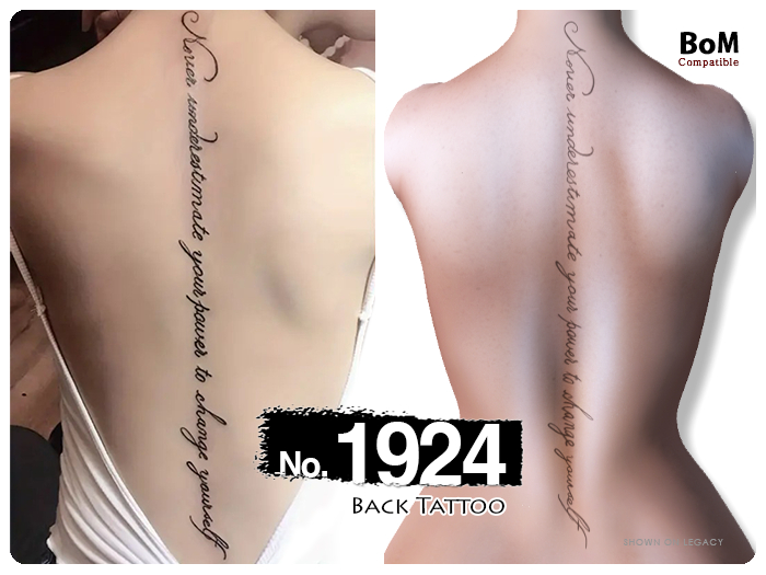 (Back Tattoo) No.1924
