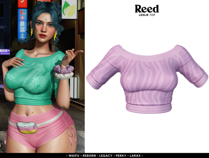 REED - LESLIE TOP PURPLE