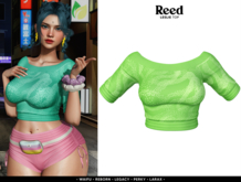 REED - LESLIE TOP GREEN