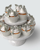 SKVOST - Bow Cupcakes - Blanc