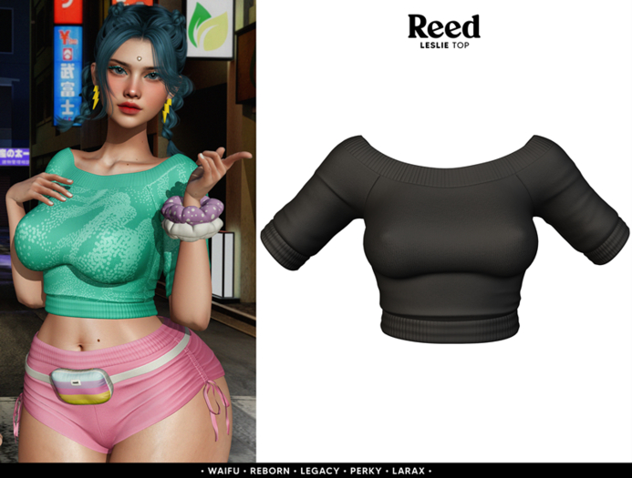 REED - LESLIE TOP BLACK