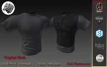 Victor Vest Shirt Men Full Perm