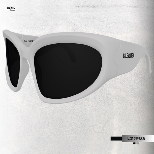 LEGENDZ LIZZY SUNGLASS WHITE