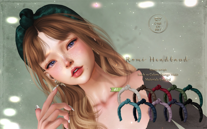 ::C'est la vie !:: Romi Headband (#1) / 10 Colors Change